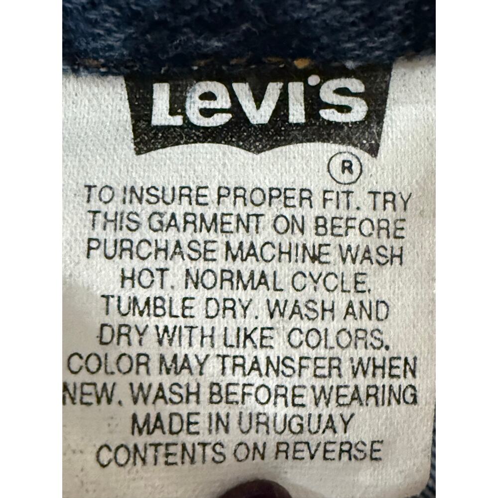 Levi’s 70507 Denim Trucker Jacket S Eagle American Flag Embroidered Back USA - Picture 5 of 10